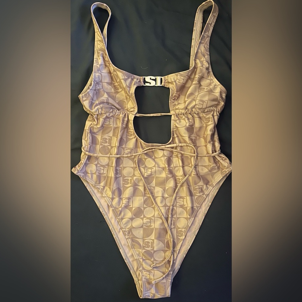 Sports Illustrated One Piece Swimsuit in Tan